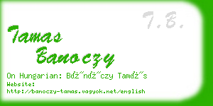 tamas banoczy business card